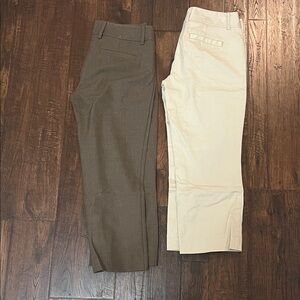 Express women’s Brown and Cream capris